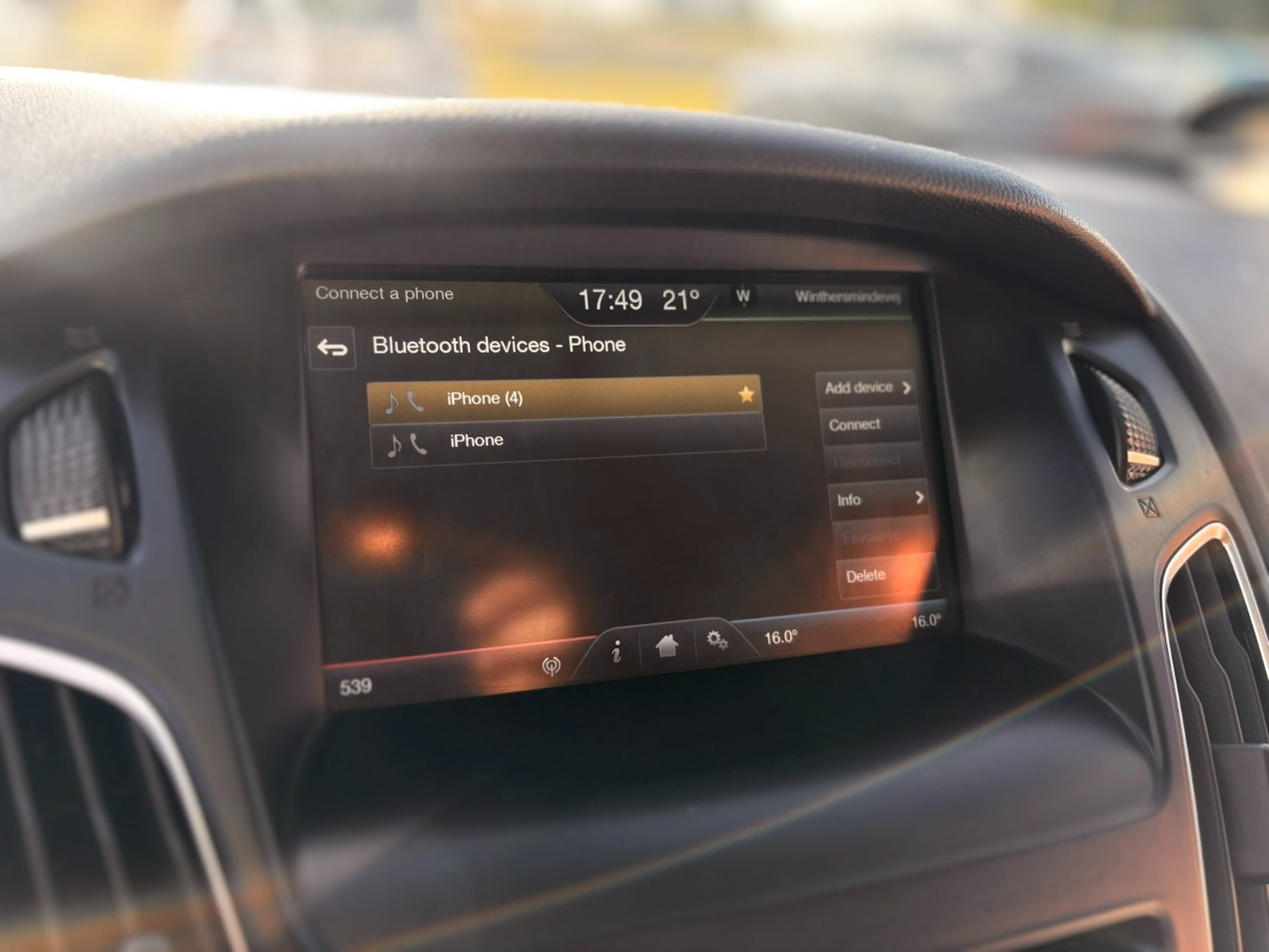 Sort Ford Focus fra 2015