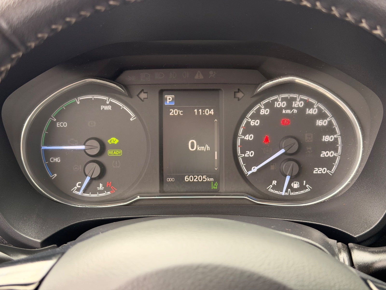 Rød Toyota Yaris fra 2019