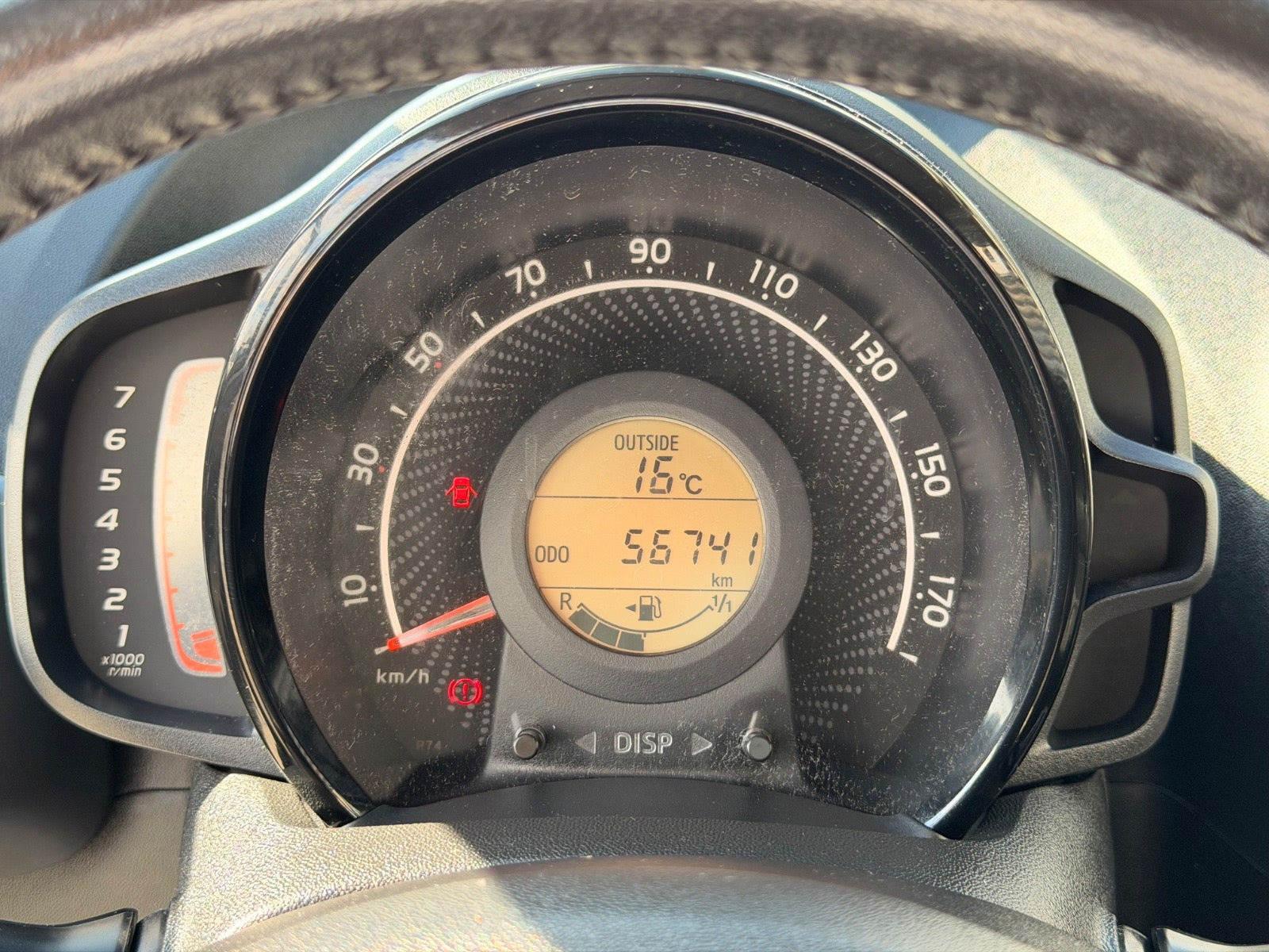 Sort Toyota Aygo fra 2019