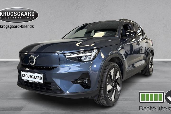 Blå Volvo EX40 fra 2025