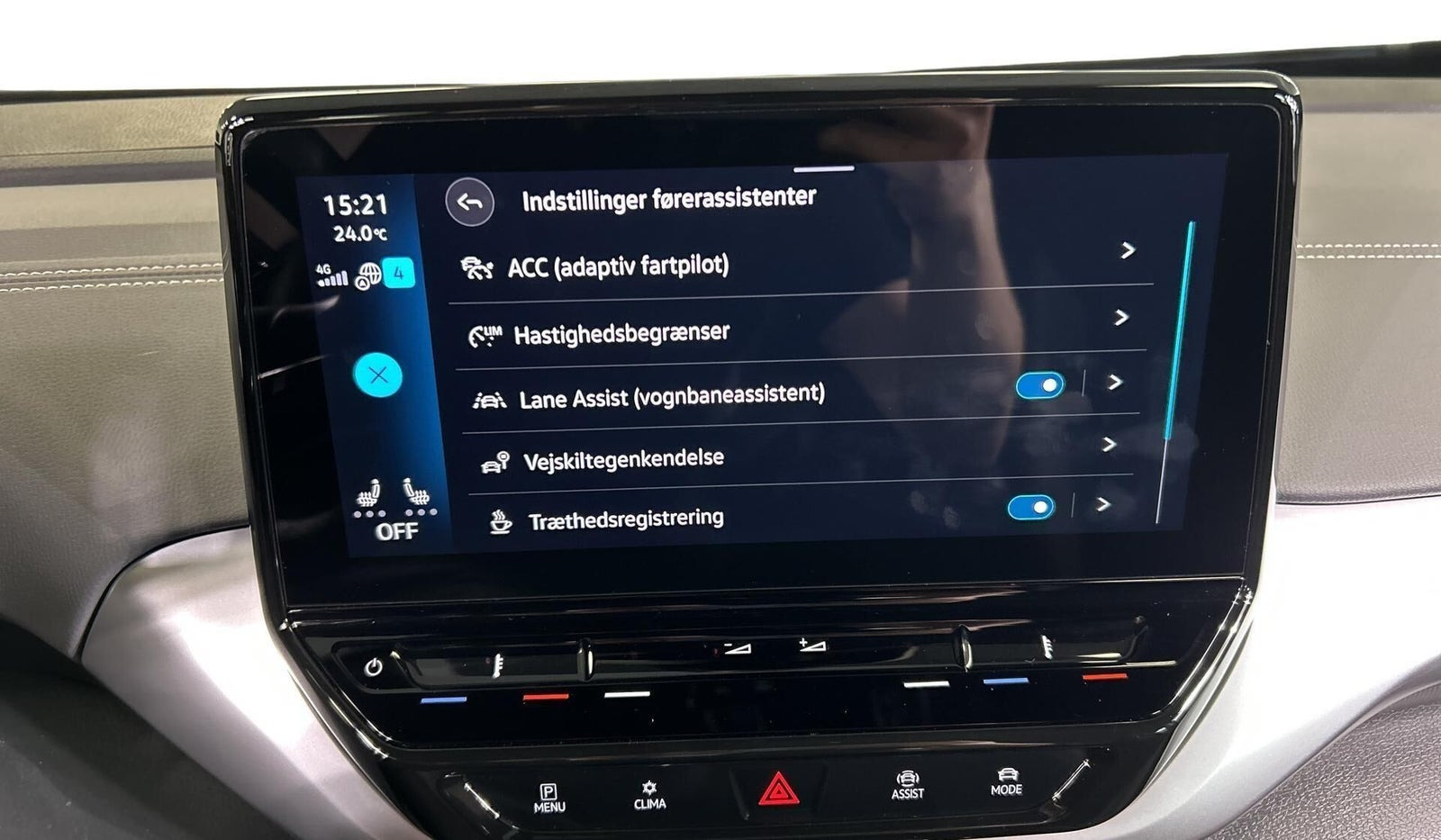 Blå VW ID.4 fra 2023