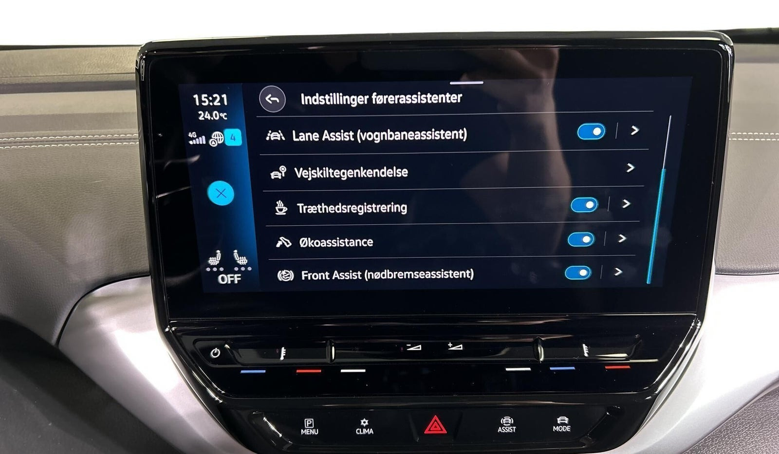 Blå VW ID.4 fra 2023