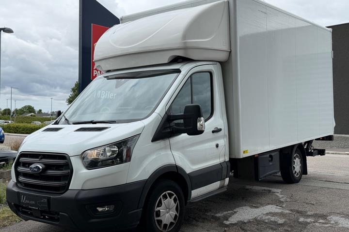 Hvid Ford Transit 350 L3 Chassis fra 2023