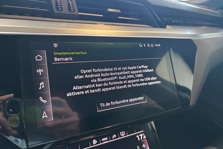 Sort Audi e-tron S fra 2023
