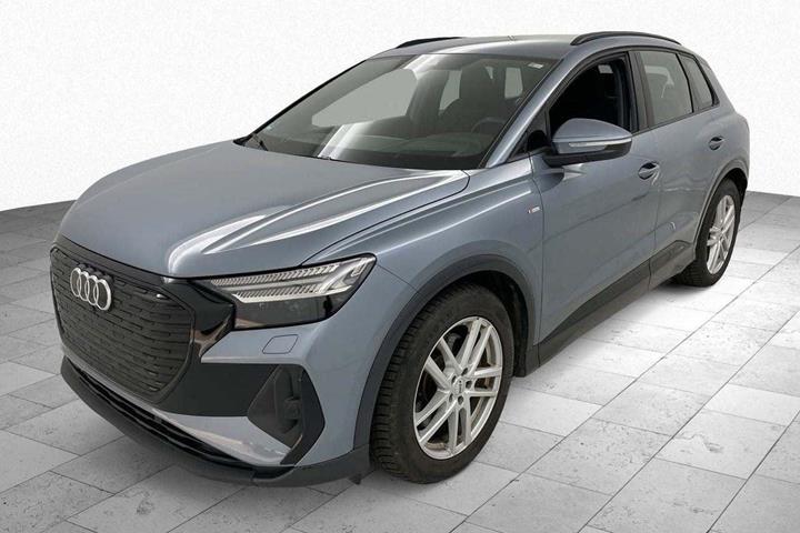 Blå Audi Q4 e-tron fra 2025