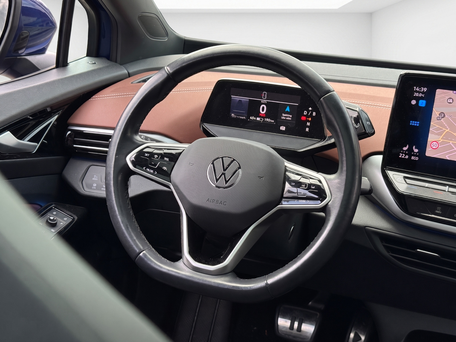 Blå VW ID.4 fra 2021