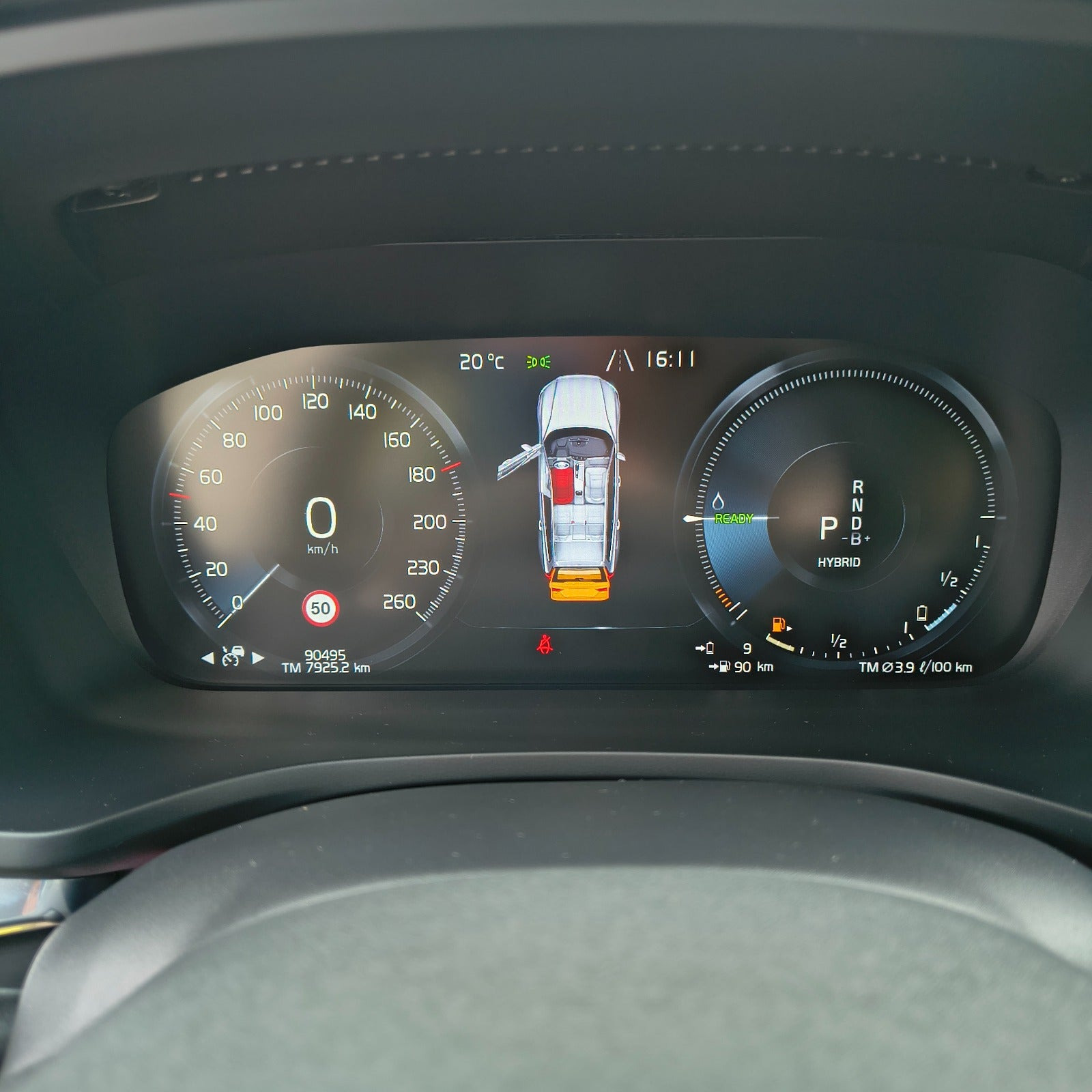 Blå Volvo V60 fra 2022