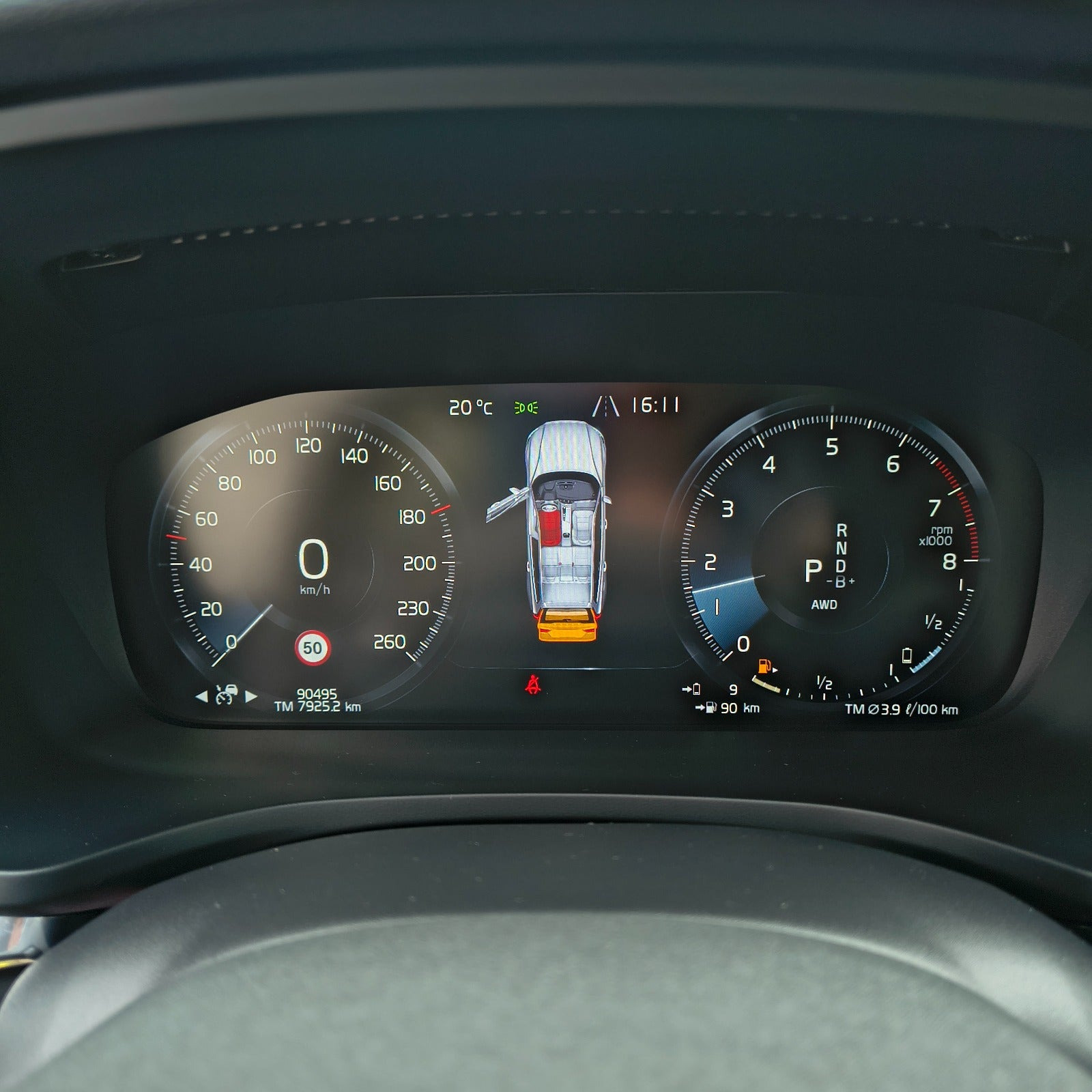 Blå Volvo V60 fra 2022