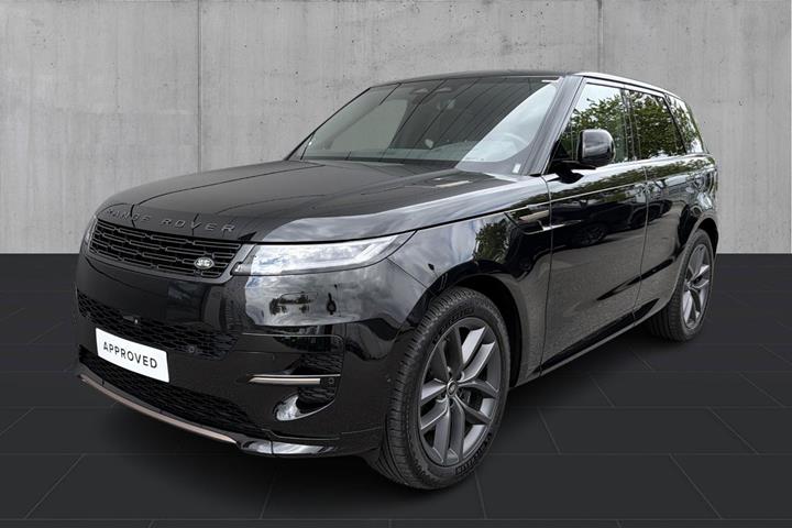 Sort Land Rover Range Rover sport fra 2025 set udefra