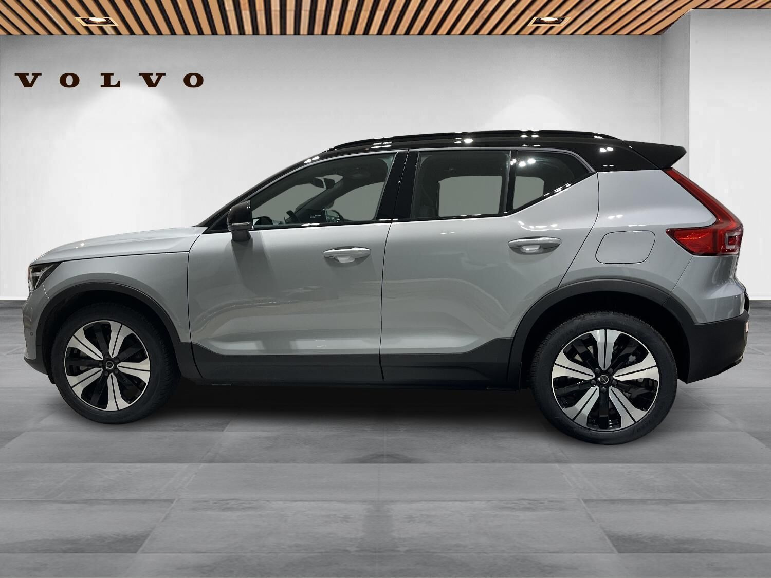 Grå Volvo EX40 fra 2026