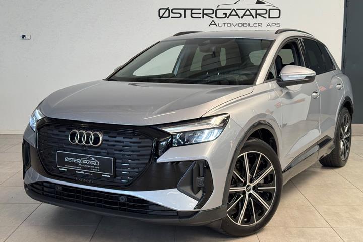 Sølv Audi Q4 e-tron fra 2025