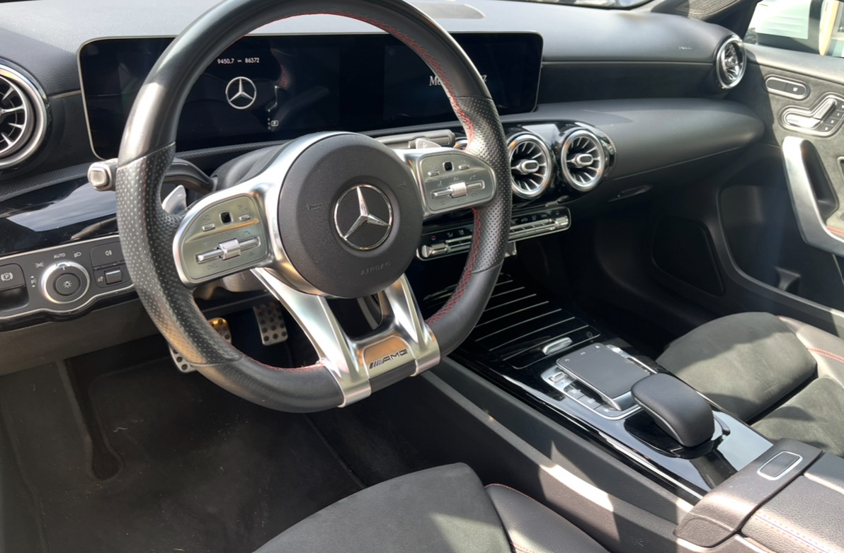 Hvid Mercedes A250 fra 2018