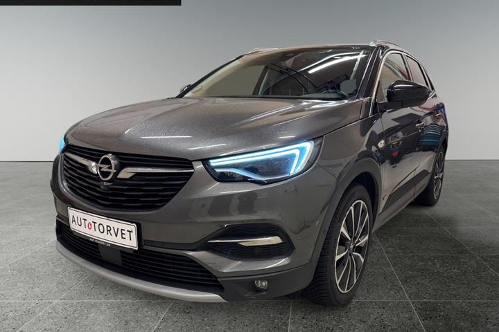 Grå Opel Grandland X fra 2020 set udefra
