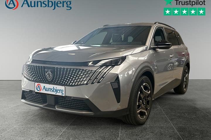 Grå Peugeot e-5008 fra 2025 set udefra