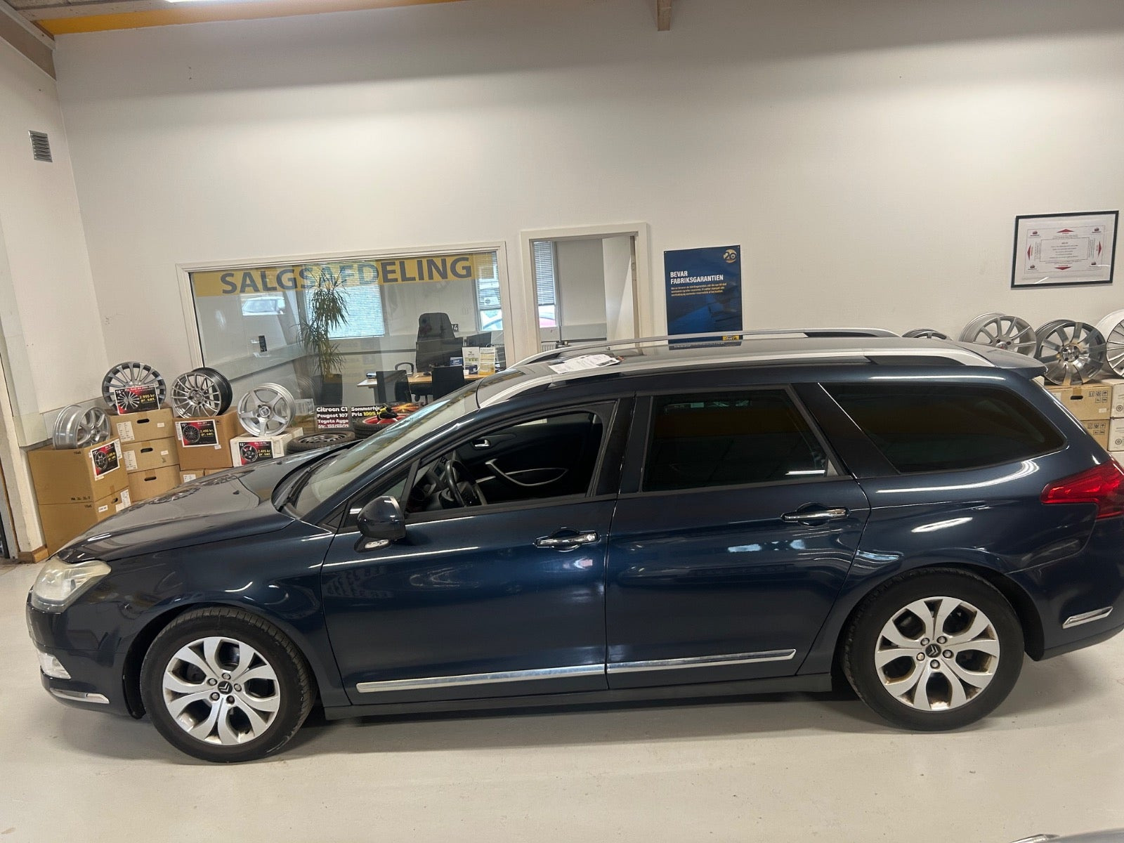 Blå Citroën C5 fra 2011
