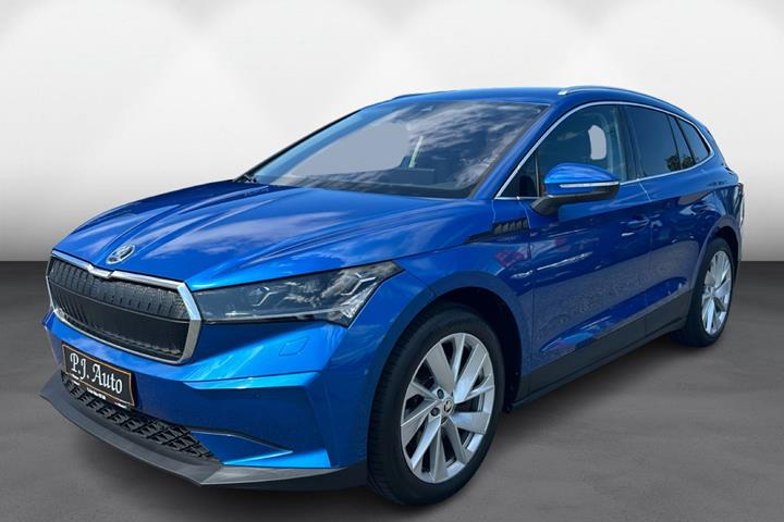 Blå Skoda Enyaq fra 2021