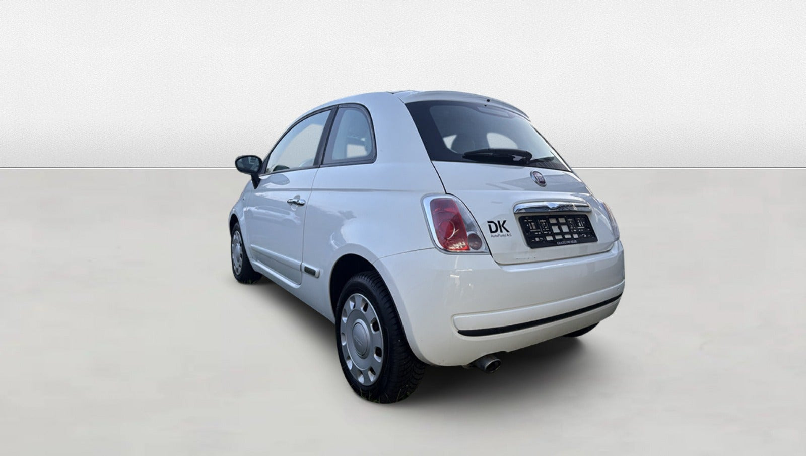 Grøn Fiat 500 fra 2008