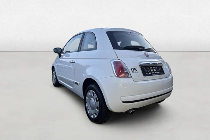 Grøn Fiat 500 fra 2008