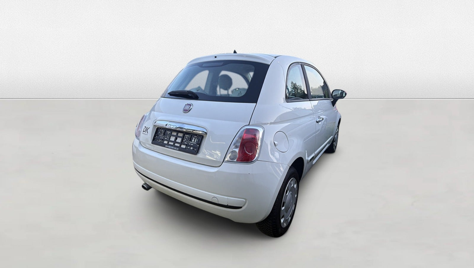 Grøn Fiat 500 fra 2008