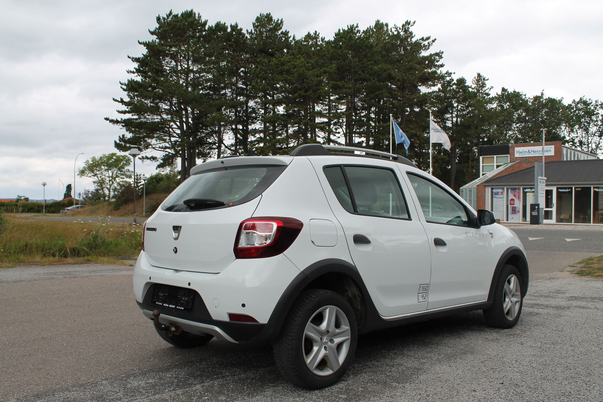 Hvid Dacia Sandero fra 2015
