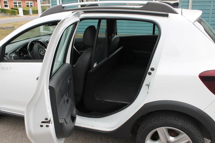 Hvid Dacia Sandero fra 2015