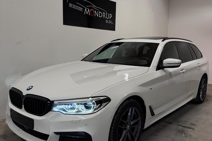 Hvid BMW 530d fra 2019