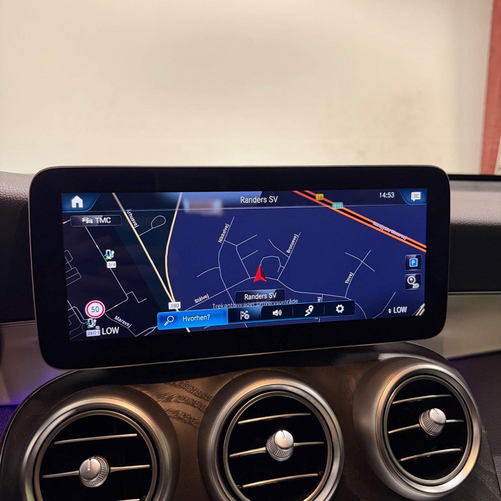 Sort Mercedes GLC300 de fra 2022