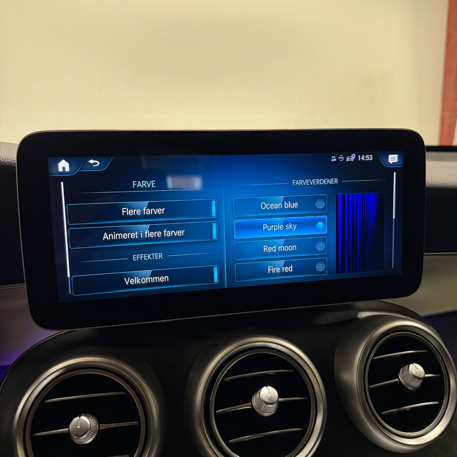 Sort Mercedes GLC300 de fra 2022
