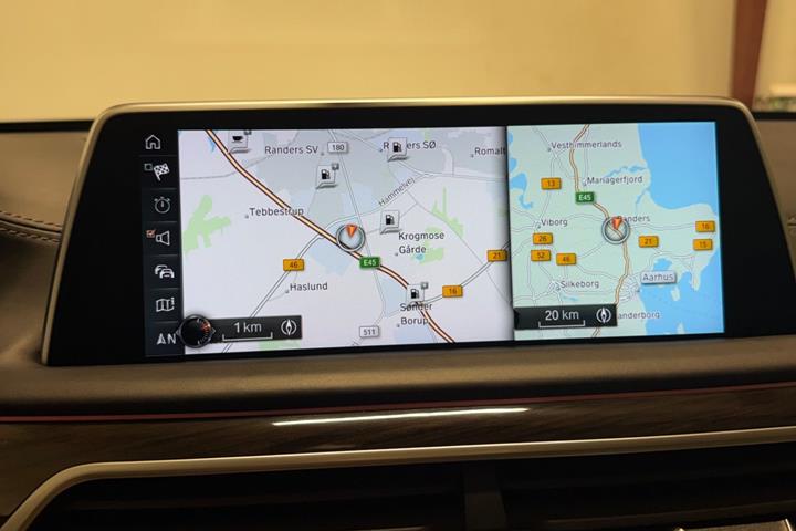 Sort BMW 750Li fra 2016