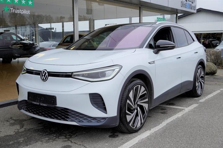 Hvid VW ID.4 fra 2021 set udefra