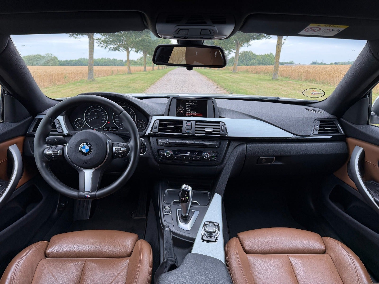 Hvid BMW 420d fra 2017