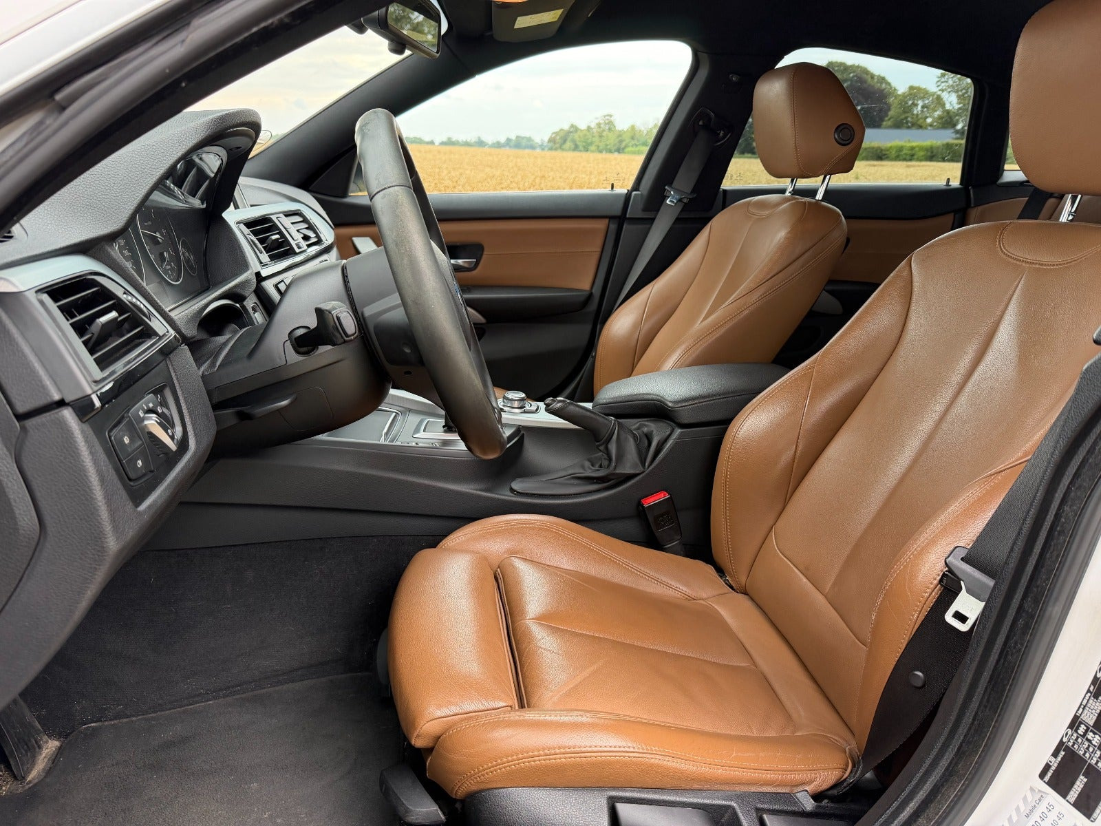 Hvid BMW 420d fra 2017