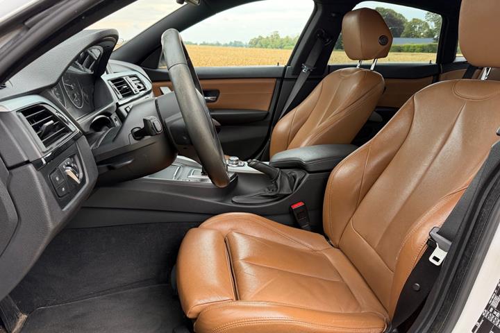 Hvid BMW 420d fra 2017