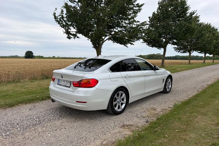 Hvid BMW 420d fra 2017