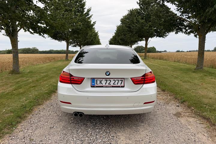 Hvid BMW 420d fra 2017