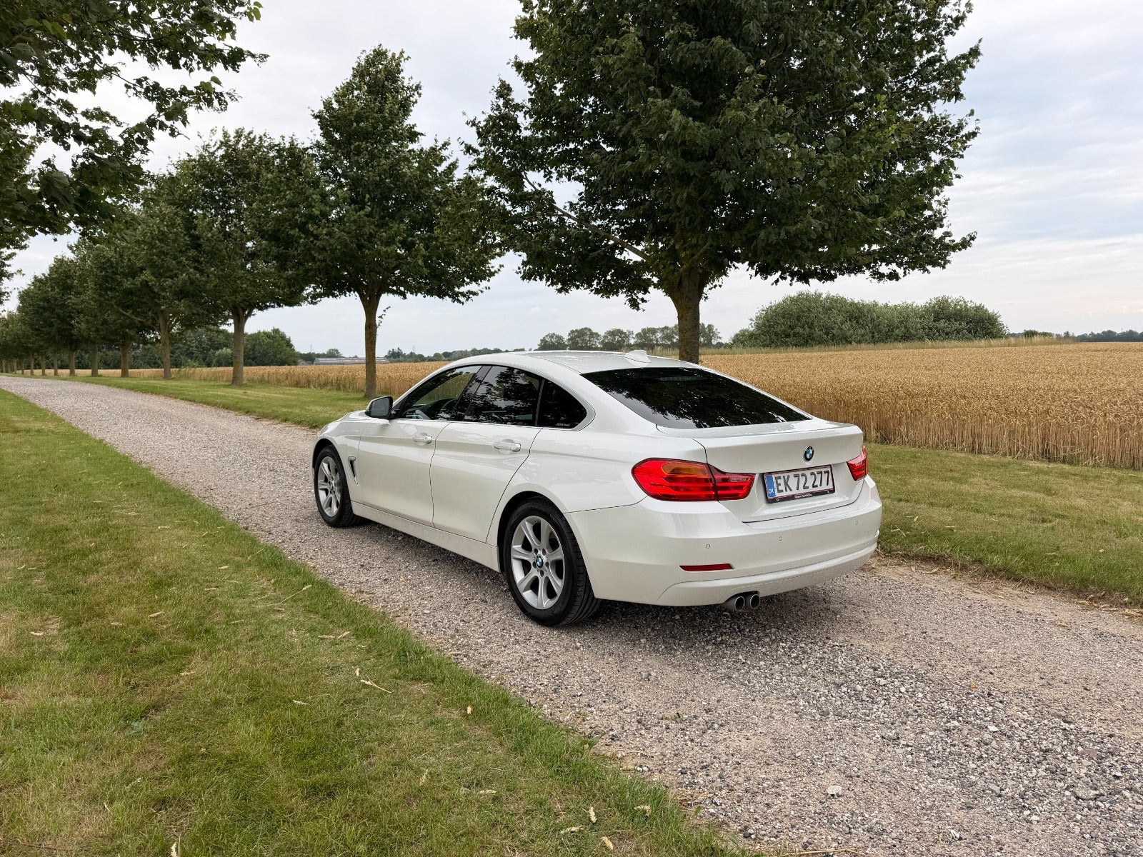 Hvid BMW 420d fra 2017