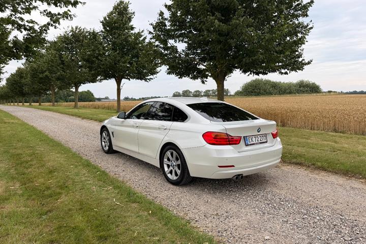 Hvid BMW 420d fra 2017