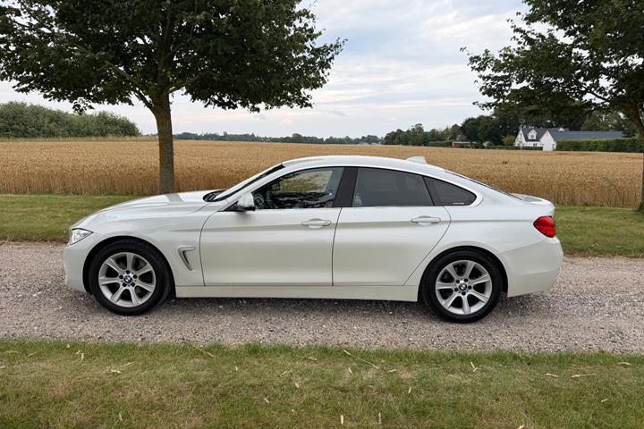Hvid BMW 420d fra 2017