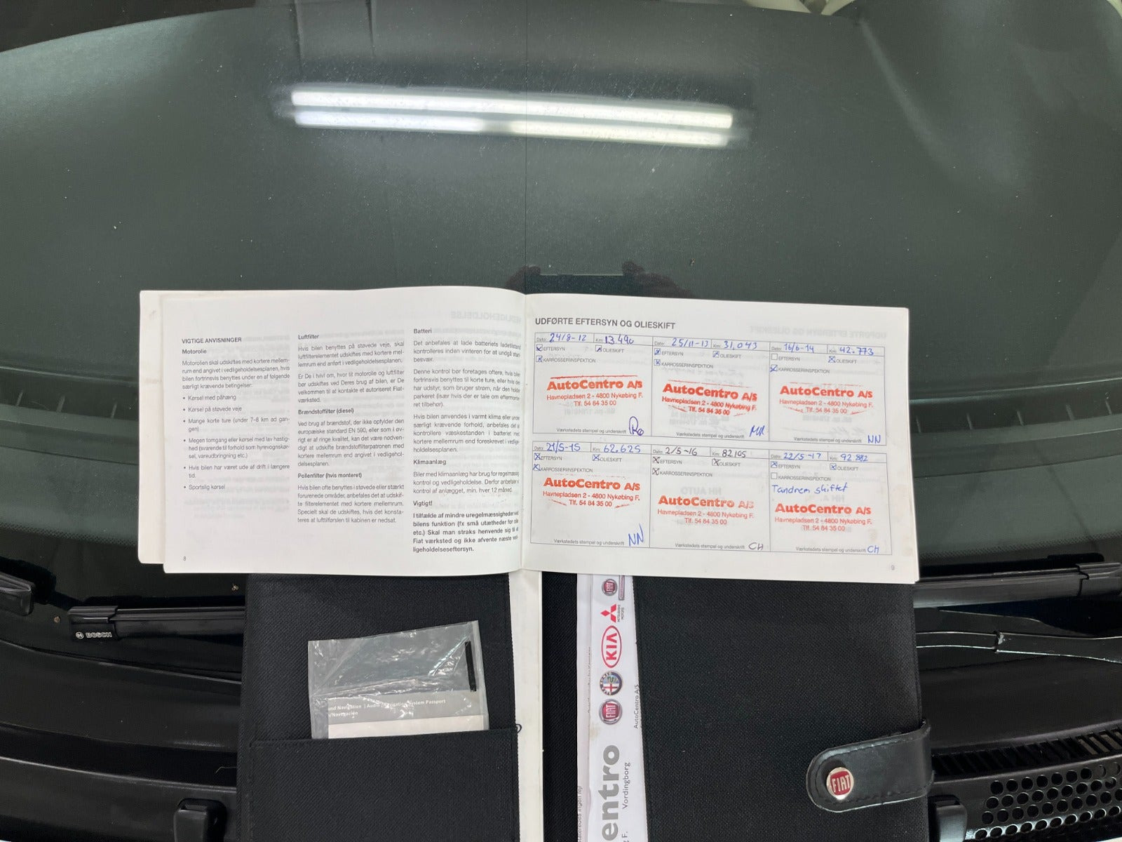 Hvid Fiat 500C fra 2011