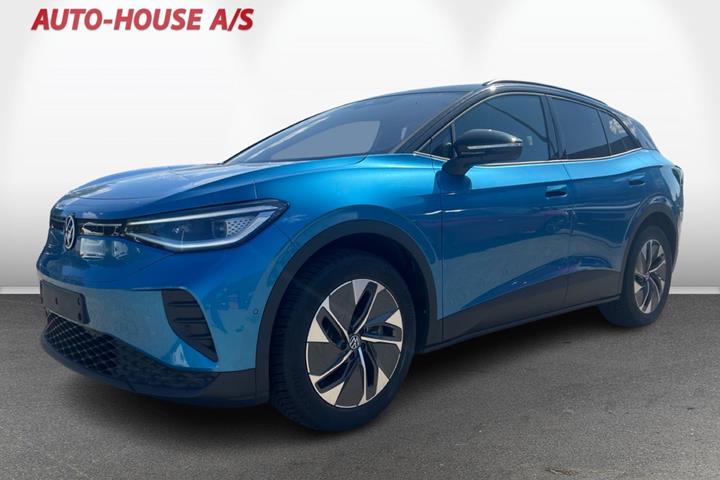 Blå VW ID.4 fra 2025 set udefra