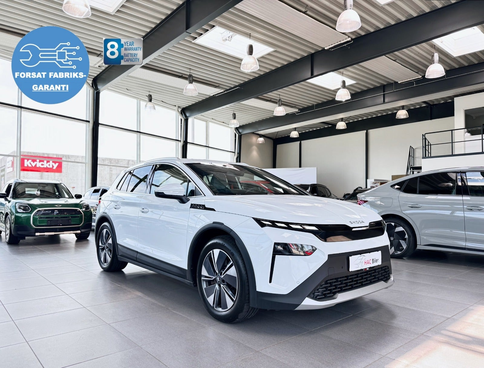 Hvid Skoda Elroq fra 2025