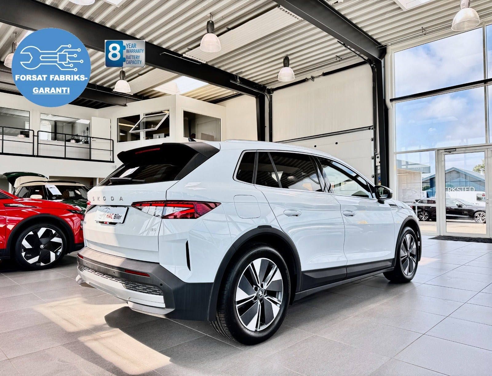 Hvid Skoda Elroq fra 2025
