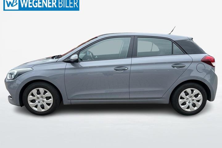 Grå Hyundai i20 fra 2016