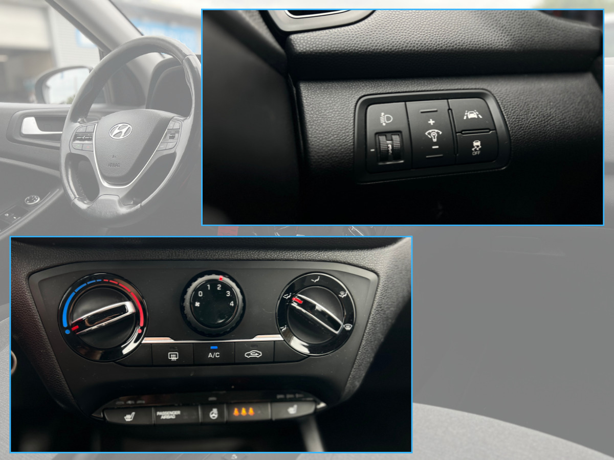 Grå Hyundai i20 fra 2016