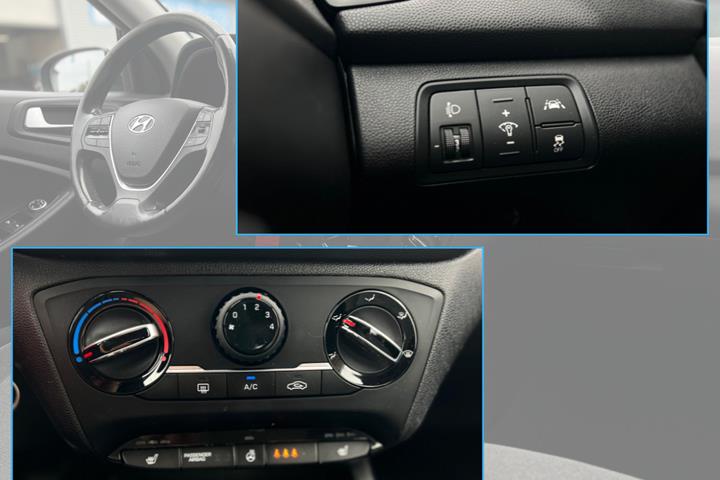 Grå Hyundai i20 fra 2016