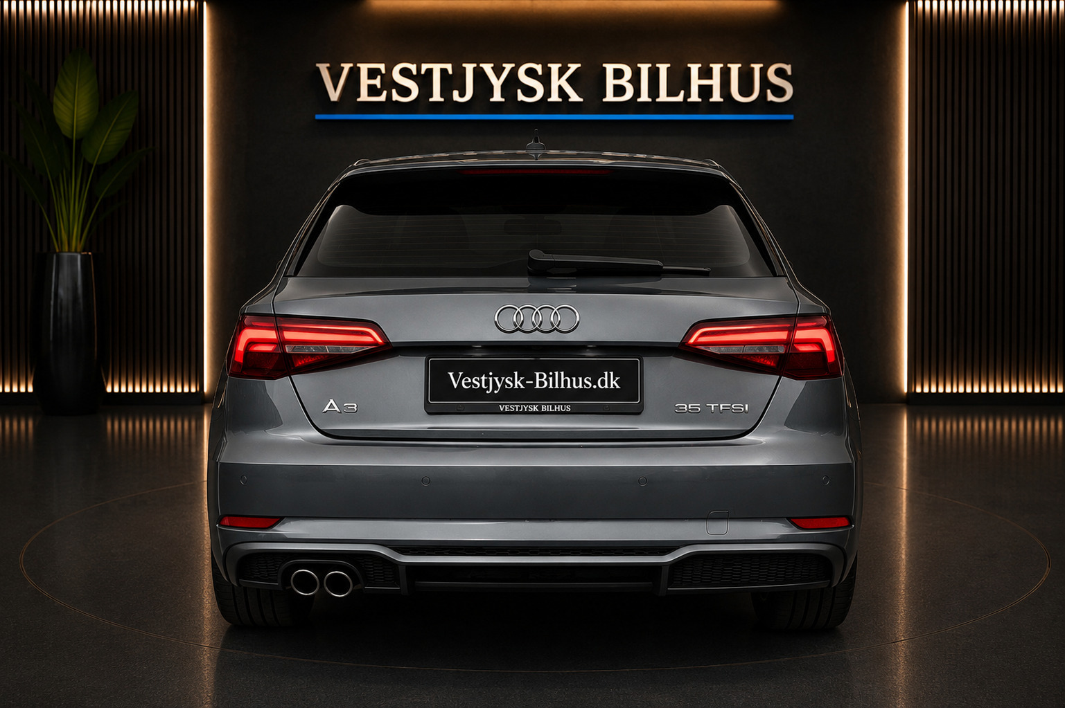Grå Audi A3 fra 2019