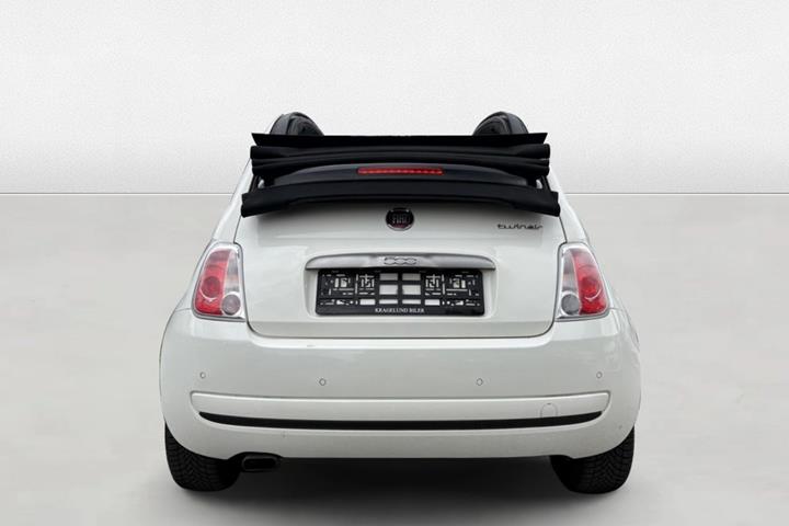 Grøn Fiat 500C fra 2012