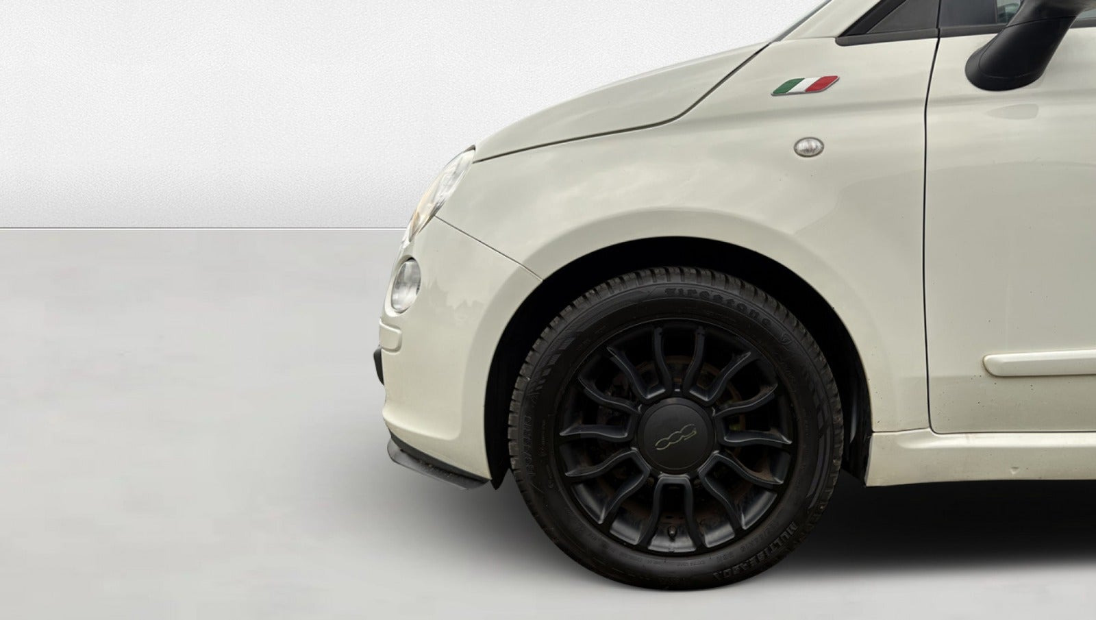 Grøn Fiat 500C fra 2012