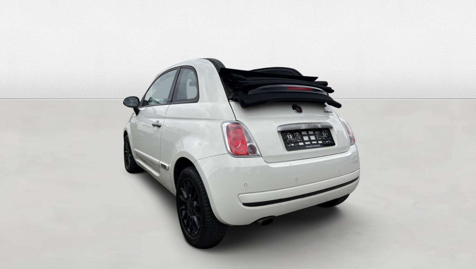 Grøn Fiat 500C fra 2012