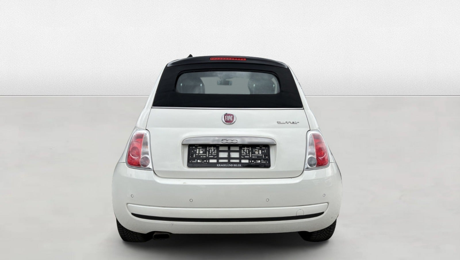 Grøn Fiat 500C fra 2012